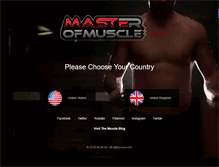 Tablet Screenshot of masterofmuscle.com